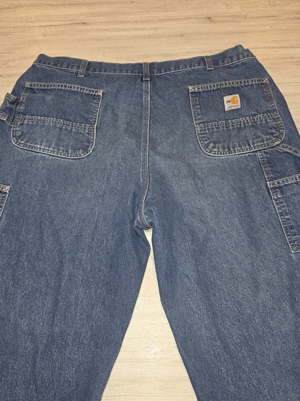 Carhartt FR Denim Carpenter Work Pants Men's Original Fit Jeans Size 42x34